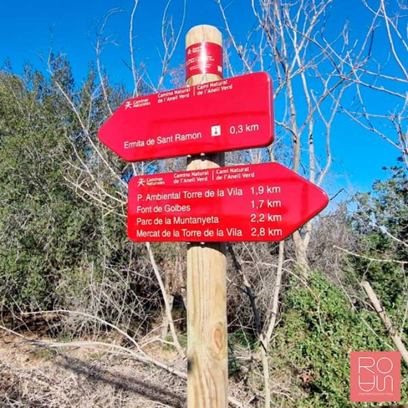 Banderola Senyal direccional CN-03 Red de caminos naturales de España